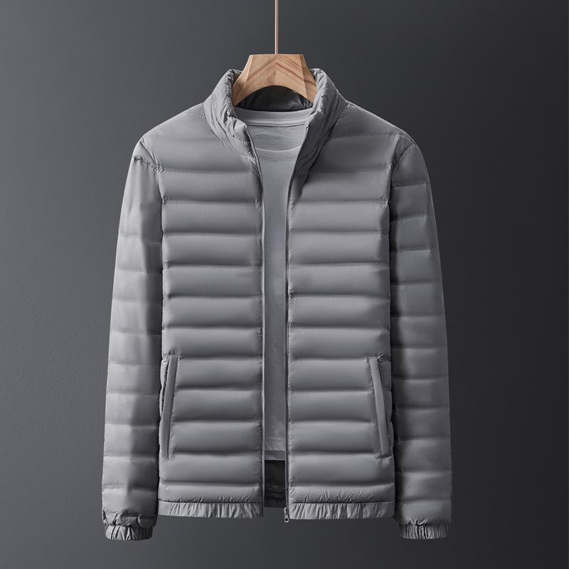 White Duck Down Down Jacket Men's Winter Stand Up Collar Lightweight Down Jacket