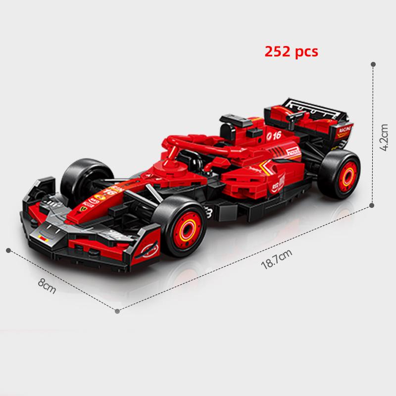 Creative Speed MOC City Vehicle Super Car Formula Car Rally Building Blocks Bricks Sets Ornament Diy ConsturctionToys