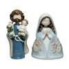 Holy Family Statue St.Joseph with Youth Jesus Virgin Mary Resin Figurine Indoor Nativity Scene Tabletop Decoration Religious Gift