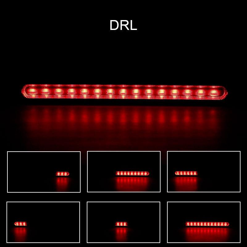 30Led Brake Tail Light Turn Signal Light DRL Red Yellow Flowing Stop Flash Lamp For Car Motorcycle Truck Trailer ATV SUV 12V 24V