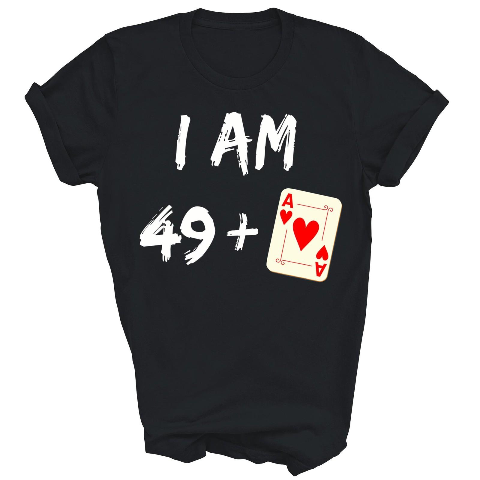50th Birthday Poker Player Party Ace Funny Unisex Shirt Gift XXXXL
