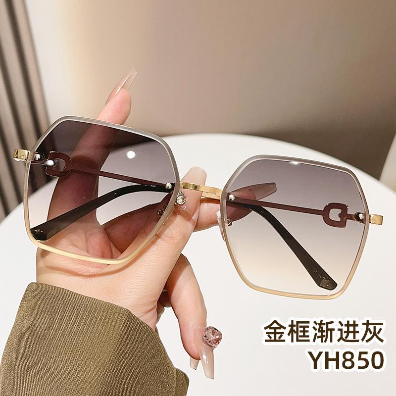 New retro GM cat eye sunglasses women's trendy small face fashionable feeling street sunglasses UV protection