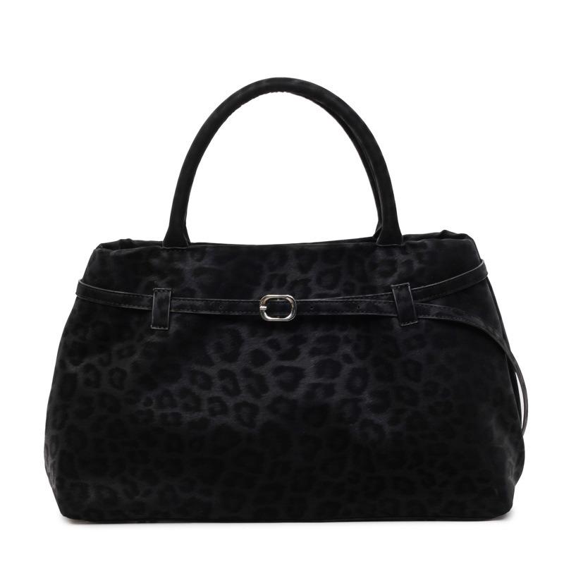 Leopard Print Bag Women's Large-capacity New Autumn and Winter Versatile Matte Retro Shoulder Underarm Bag Tote Bag