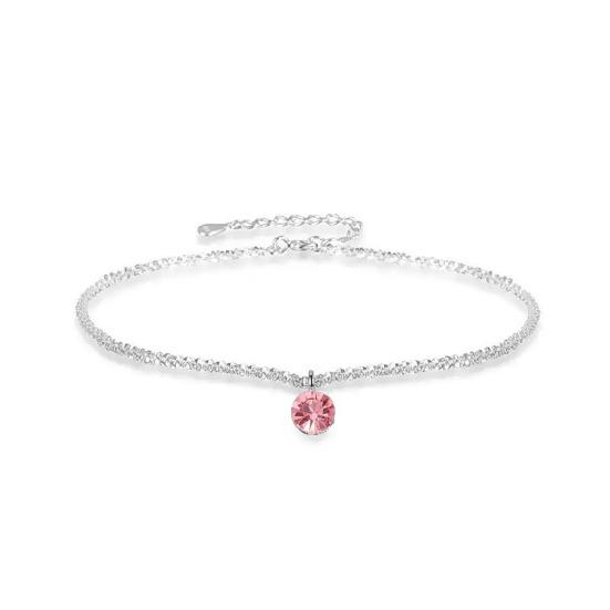 Cubic Zirconia Necklace Women Faux Necklace Dainty Sparkling Diamond Pendant Short Necklace Clavicle Chain Jewelry Gift