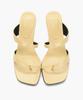 Recur Ecur Asymmetrical Detail Sandal Heel Butter 1281