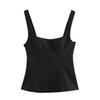 Spring 2025 Sweet Slim Fit Women's Camisole with Bow Back Decoration