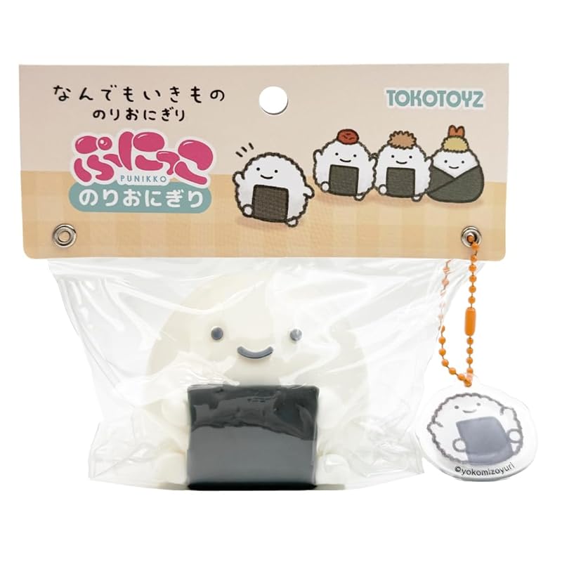

Anything Creatures Punikko (Seaweed Rice Ball) Squeeze Character Toy, Slow-Rebounding, Rice Ball Food, Kids