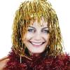 Glitter Halloween Colored Wig Funny Shiny Party Wig Short Foil Tinsel Wigs