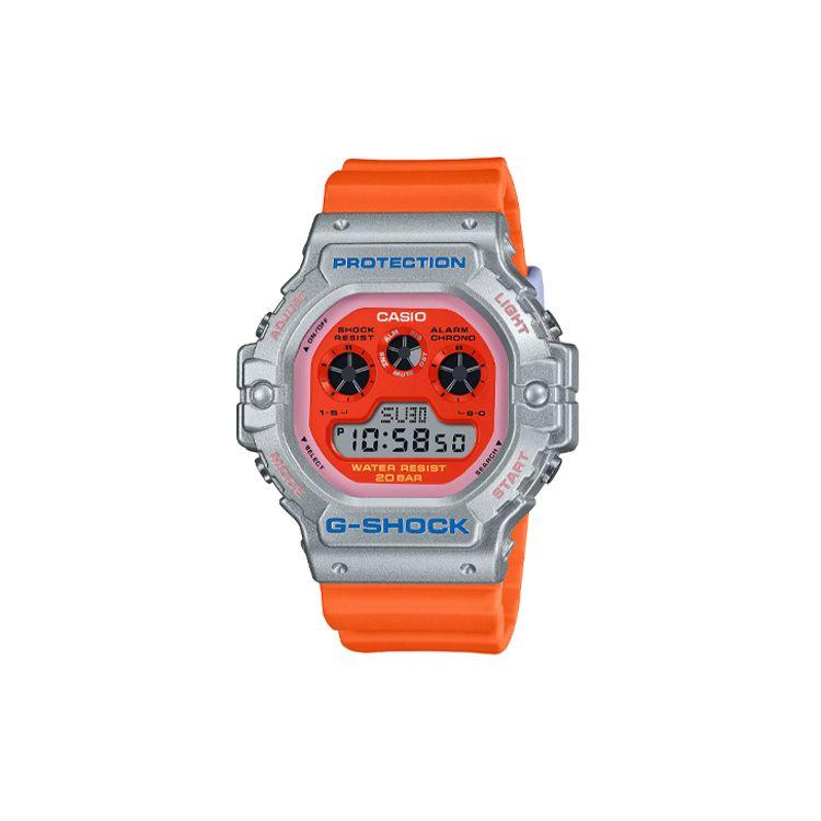 

Casio G-Shock 200M Waterproof Quartz Movement Resin Strap Watch Unisex watches Orange DW-5900EU-8A4JF Orange Watch Dial
