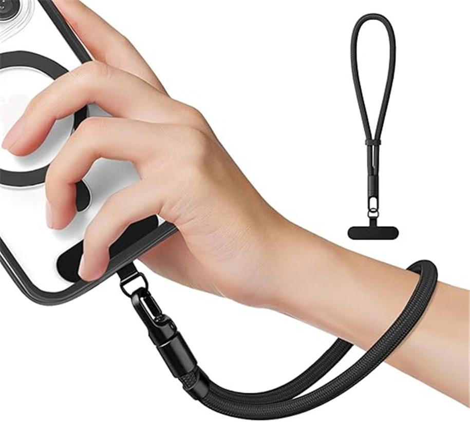Universally Minimalist Wrist Strap Phone Crossbody Lanyard with Adjustable Drop-Proof DesignTether Tabs for All Mobile Phones