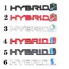 Car Sticker Emblem Auto Badge Decal for Hybrid Synergy Drive Letter Prius Camry Rav4 Crown Auris Honda Focus Toyota Styling