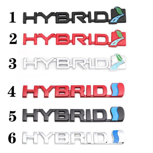 Car Sticker Emblem Auto Badge Decal for Hybrid Synergy Drive Letter Prius Camry Rav4 Crown Auris Honda Focus Toyota Styling