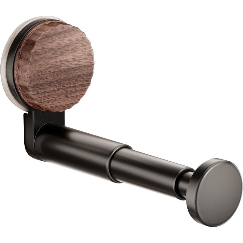 

1PC Space-saving folding telescopic clothes drying rack with suction cup installation, wall-mounted extendable clothes drying rack.