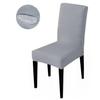 Waterproof Elastic Chair Cover Dining Room Solid Color Chair Slipcover Spandex Removable Chair Seat Cover for Kitchen Wedding