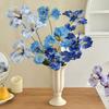 Iris Artificial Flower Realistic Faux Iris Flowers 33" Soft Fabric Indoor Outdoor Decor for Wedding Bridal Bouquets