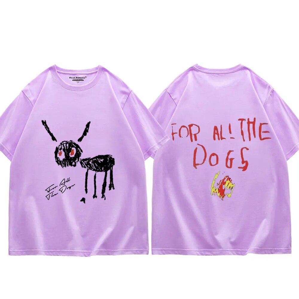 Rapper Drake for All The Dogs Graphic T Shirts Unisex's Women Hip Hop Trend Short Sleeve T-shirts Fashion Vintage Oversized T-shirt
