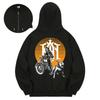 Kan6312 Khzb0156 Khan Custom Bike Fleece-Lined Zip-Up Hoodie Black