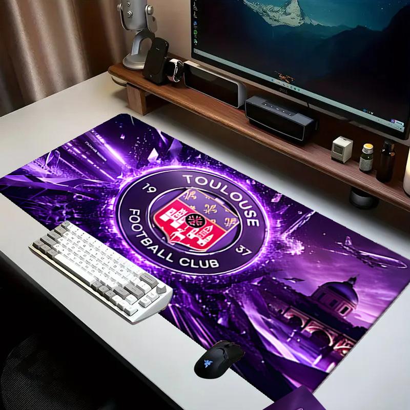 Toul-ouse Crest Design Mouse pad Office Desk Mat, Gaming Mouse Pad Mousepad, keyboard pad,Heavy-Duty Non-Slip Rubber Backing, Gift