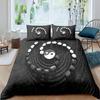 Povlečení s potiskem Jin a Jang 3D potisk Drby pro děti, teenagery, dospělé Přikrývka King, Queen size Polyesterová ložní souprava