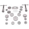 Coffret repousse piston d'étriers de freins pour remplacement de disque Outil et adaptateurs , Set de 21 pièces