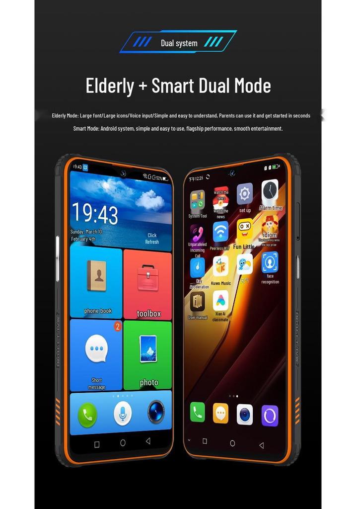 Rugged Smartphone with Dual SIM, Waterproof, Drop-proof, Long Battery Life, Large Screen, and All-Network Compatibility.