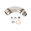 J Style M18X1.5 O2 Oxygen Sensor Angled Extender Spacer Kit for OBD2 Vihicle