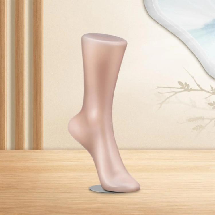 Manichino Piede Femminile Modello Gamba con Base Magnetica Per Esposizione al Dettaglio Accessori Decorativi Multiuso per Vetrine di Negozi