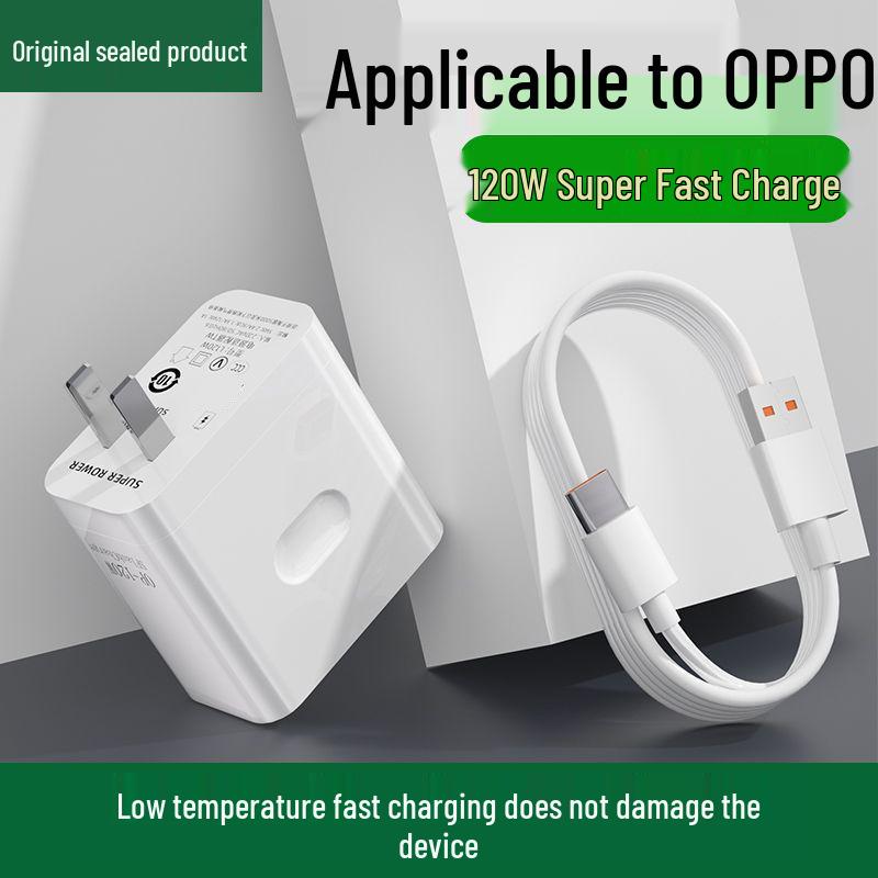 120W Super Fast Charger & Data Cable Set for OPPO, Huawei, Honor - Original Sealed.
