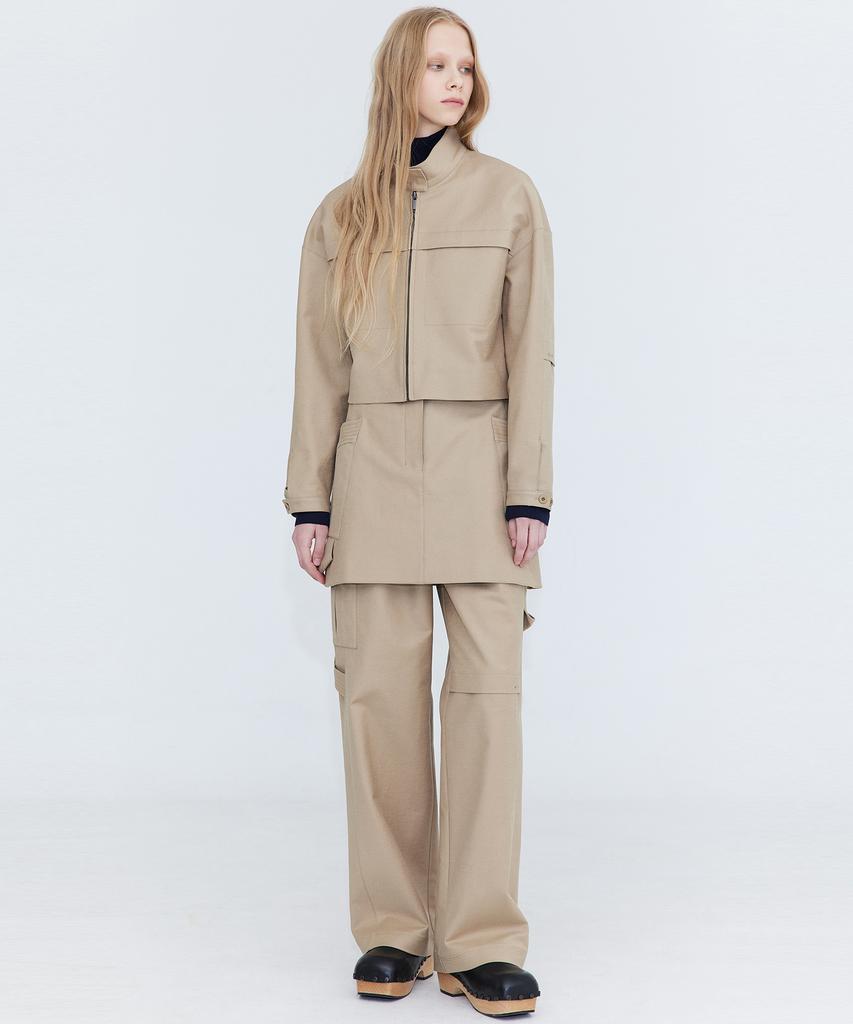WNDERKAMMER Cotton Cargo Pants_Beige