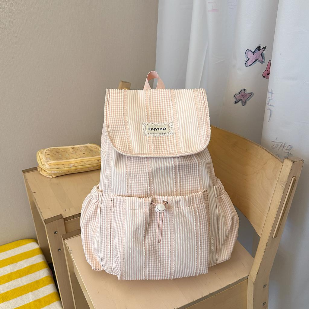 Schoolbag1011 Korean version backpack women's leisure versatile campus high value large beginner commuting outdoor travel small schoolbag