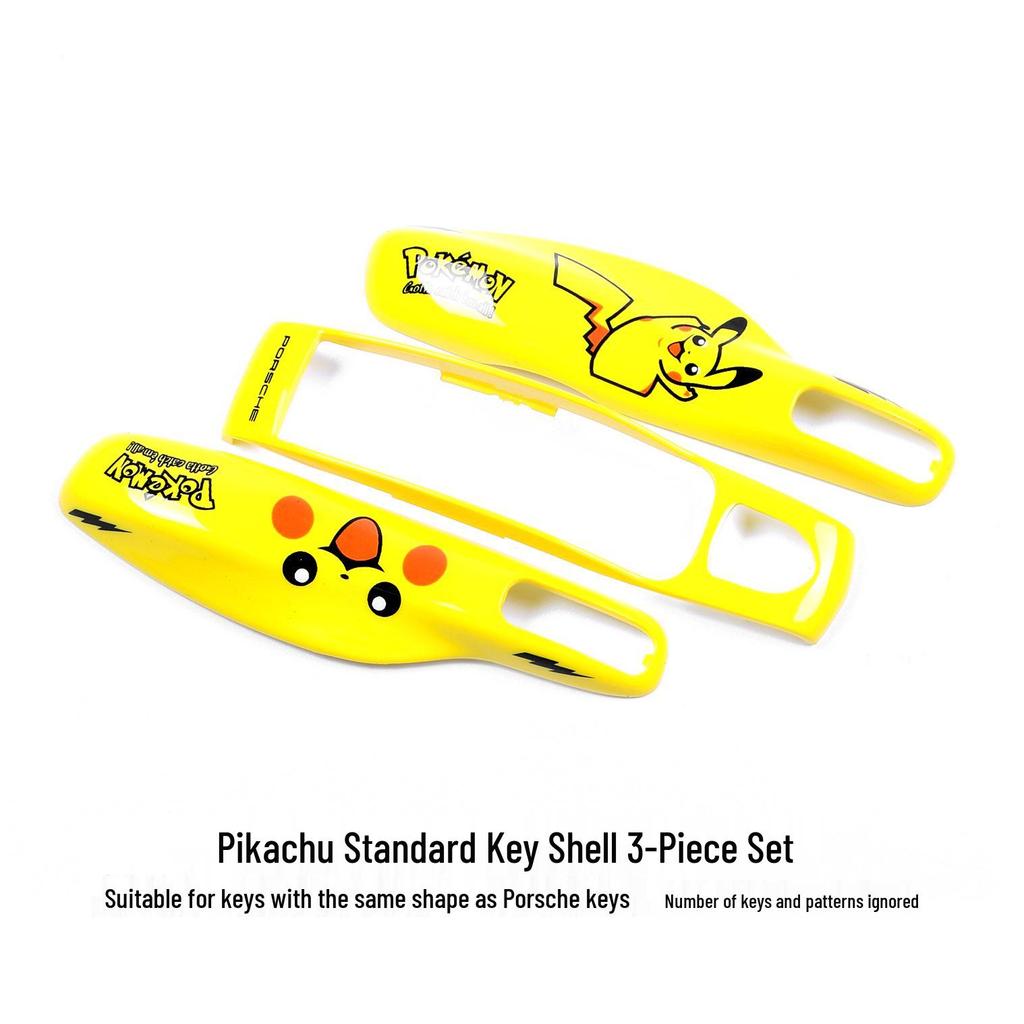 Porsche Pikachu Key Shell: Three-Piece Set for Macan, Cayenne, Panamera, 718
