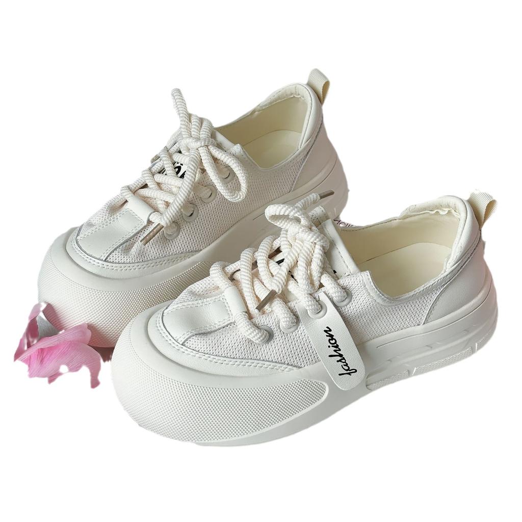 Summer New Ugly Cute Big Head Bread Shoes Women's Shoes Platform Heightening Versatile Casual Board Shoes