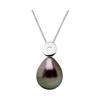 Necklace - Pearls & Colors - Tahiti Cultured Pearl A+ - White Gold 375/1000 - 8-9 Mm - 42 Cm
