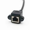 CAT5e CAT6e RJ45 Male Female Shielded Extension Cable UTP FTP STP Ethernet LAN Cord Panel Mount Screw Lock 8P8C Gigabit For Router Switch PC 0.3m-5m