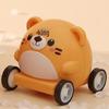 Manqi Cartoon Cute Pet Ejection Toy Car - Trendy Inertia Toy for Kids