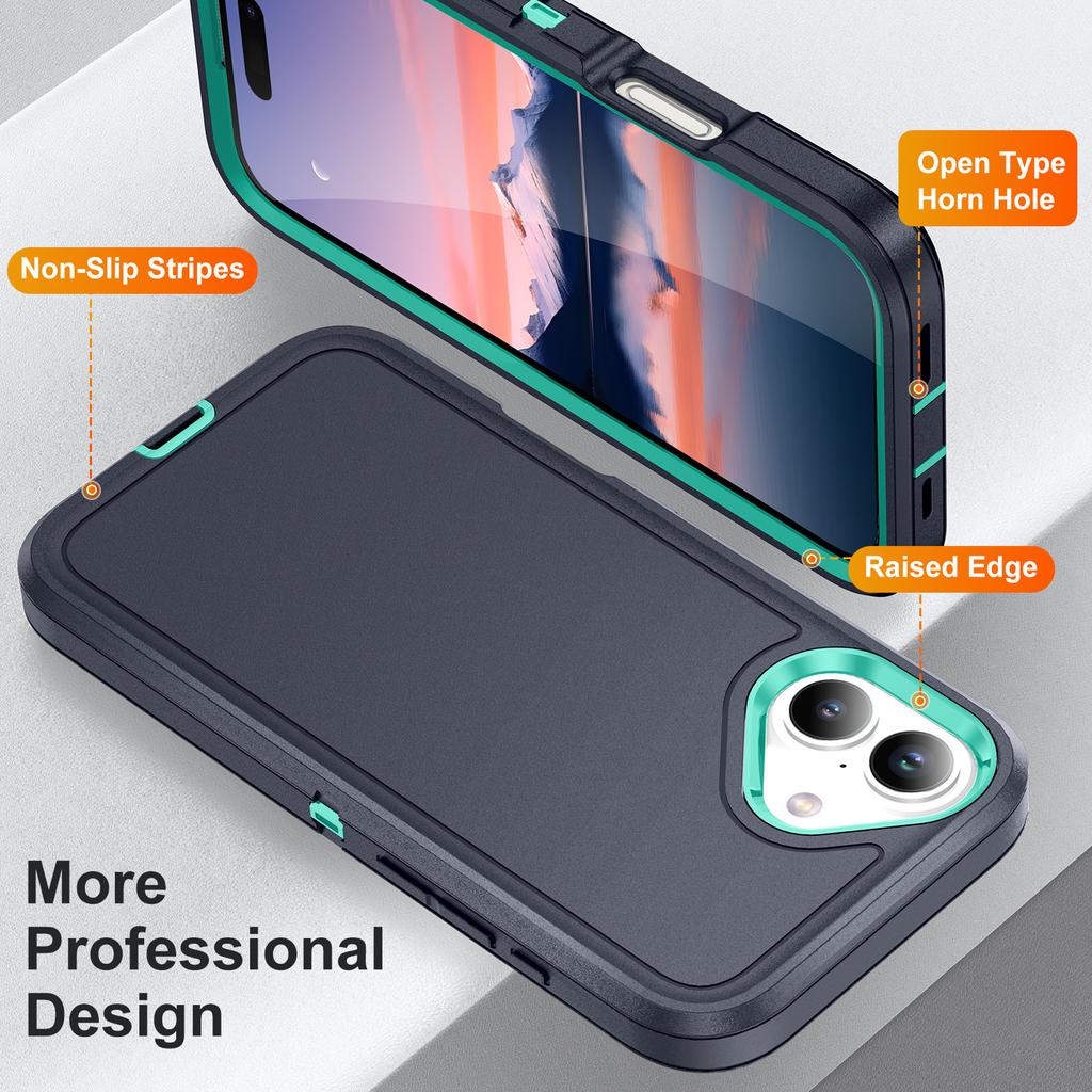 High Quality Shockproof 360 Full Protective Mobile Phone Case for iPhone 11 17Pro Max Accessories Mobile Phone Case
