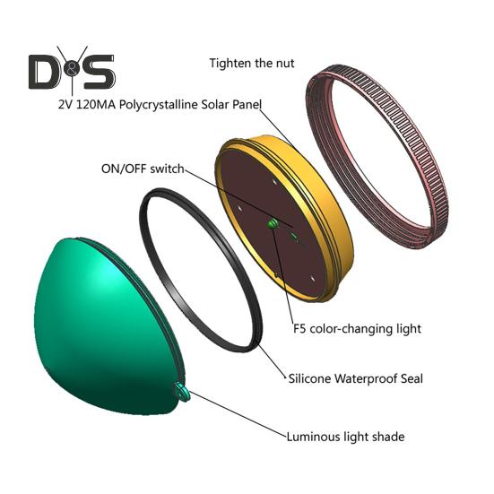 Solar-Poollicht, LED, schwimmendes RGB-Farbwechsel-Poollicht, IP67, wasserdichte Umgebungsbeleuchtung für den nächtlichen Einsatz im Schwimmbadteich