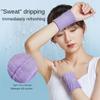 צמיד יד לנשים ספורט נשים ריצה סופג זיעה בדמינטון ניגוב זיעה מגבת כושר טניס נשים נדן לשמירה על חום הגברים