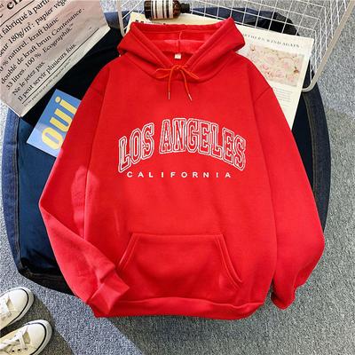 2025 New Letter Printing Plus Velvet Hooded Sweater Loose Drawstring Plus Large Size Leisure Sports Tops Coat