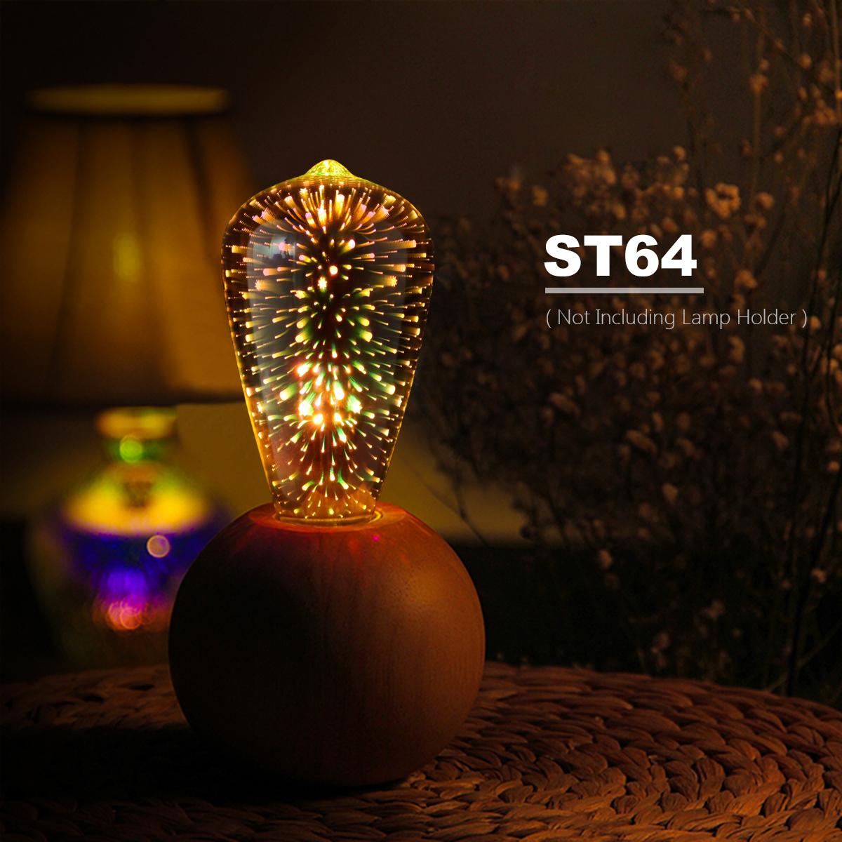 

3D украшение светодиодная лампа Эдисона E27 220 В винтажная звезда фейерверк лампа праздник ночник ампула светодиодная лампа освещение