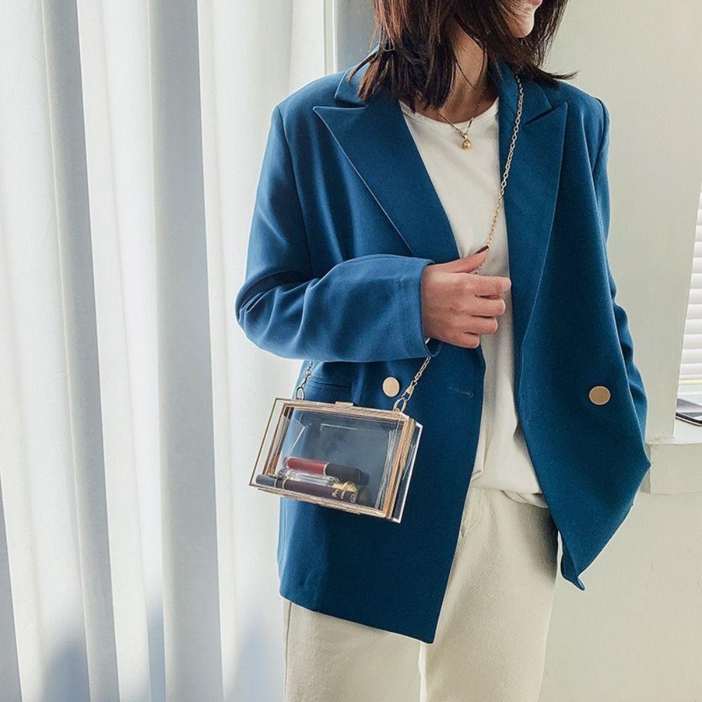 Summer Acrylic Transparent Bag Box Bag Women Handbags Portable Banquet Crossbody Bag Party