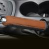 For Mazda 6 Handbrake Sleeve Leather Hand Brake Grips Cover Handbrake Knob Protector Car Interior Accessories
