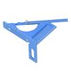 Woodworking Semi Circular Pointer Angle     Aluminum Alloy Carpenter Protractor 3D   Multifunctional Ruler