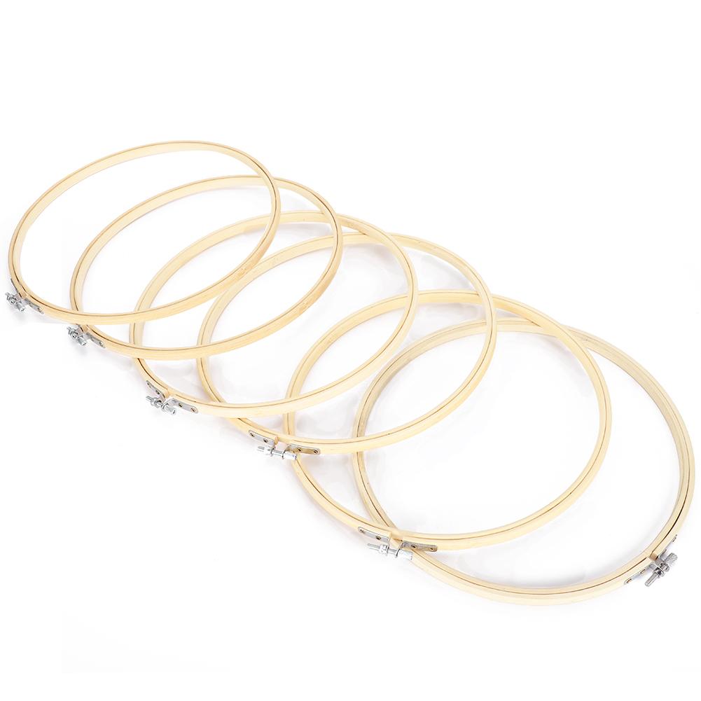 Haftowanie Obręcze Regulowane Rama do Haftu Krzyżykowego Koło Haftu Klips Rozciągliwy Narzędzia do Szycia 6 Szt. 26 cm