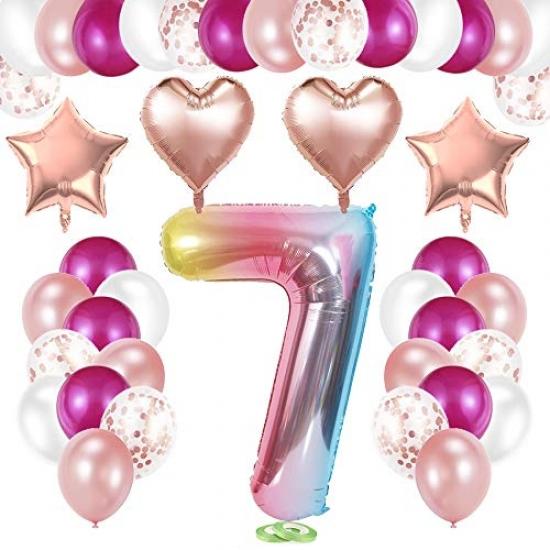 Tophope Ballon D Anniversaire 7 Ans Rose Avec Chiffres Decoration D Anniversaire 7 Ans Kupit Nedorogo Vygodnye Ceny Besplatnaya Dostavka Realnye Otzyvy S Foto Joom