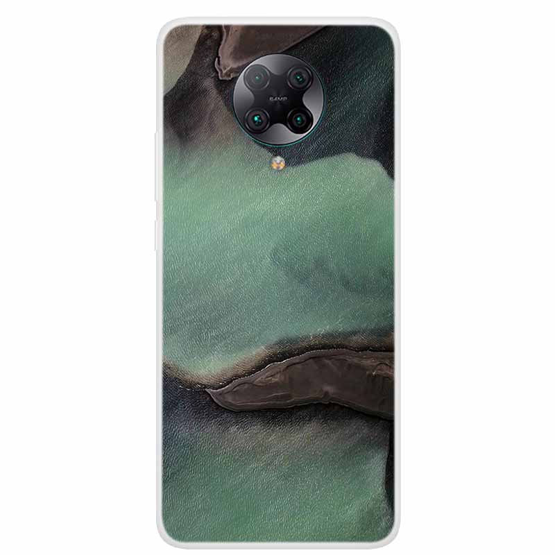 For Poco F2 Pro Case 6.67'' Clear Marble Soft TPU PocoF2 Pro F 2 F2Pro Phone Cover For Xiaomi Poco F2 Pro Shells Cartoon Fundas
