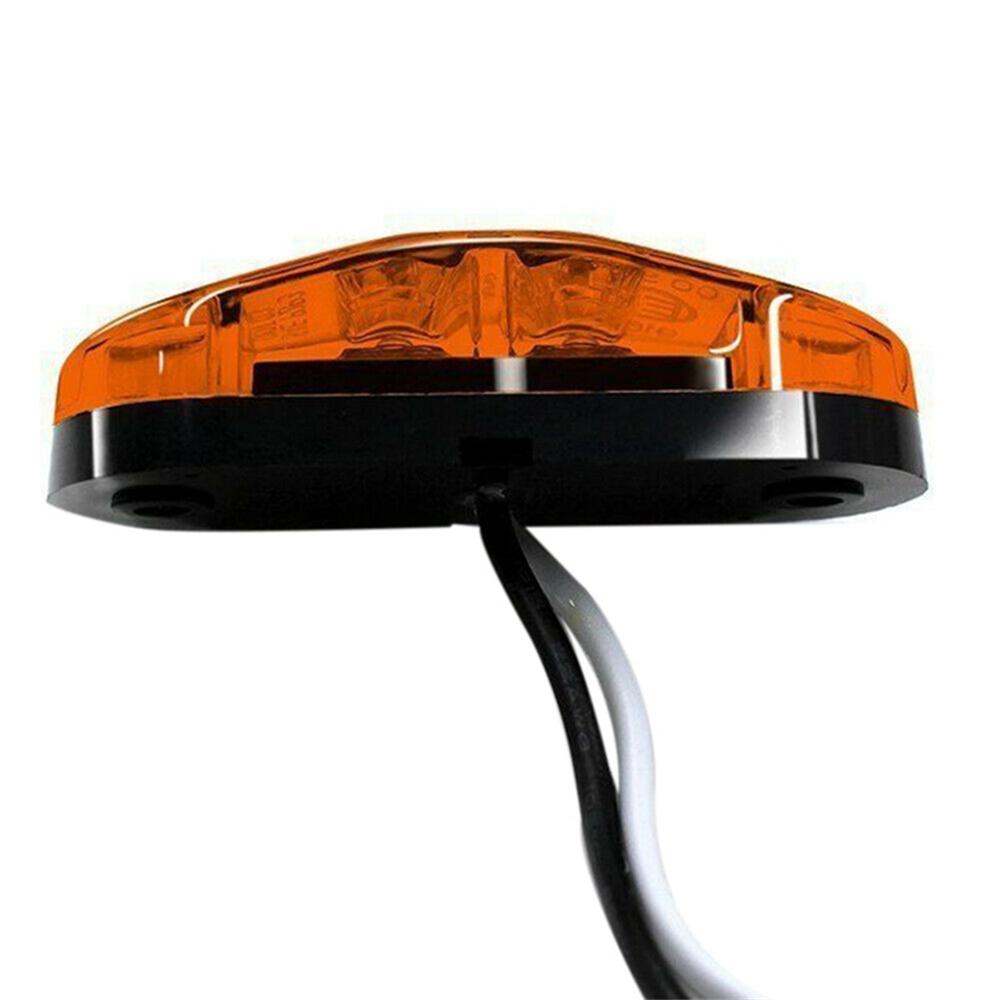 10PCS Universal Warnleuchten LED Diode Licht 12V 24V Anhänger Lkw Semaphore Gelb Weiß Rot LED Seite marker Lampe Zubehör