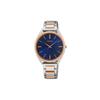 Dress Series 50 Meters Waterproof Quartz Steel Strap Women's Watch Blue Dial SWR060P1
