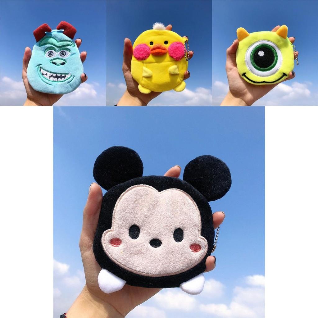 Cute Disney Sanrio Cartoon Plush Animal Coin Wallet For Kids And Adults