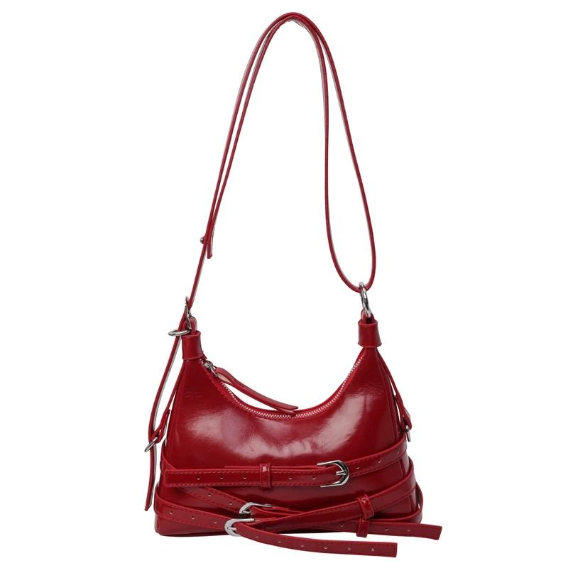 

Fashion Stitching Line Shoulder Bags Solid Soft Bags for Women Internal Compartment Zipper PU Women s Bags